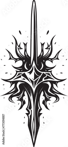 Arcane Assassin Fantasy Sword Vector Guardians Gladius Sword Icon Design