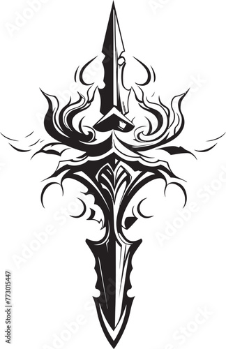Arcane Assassin Fantasy Sword Vector Guardians Gladius Sword Icon Design