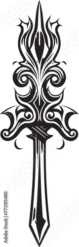 Dragons Wrath Weapon Sword Logo Elven Elite Fantasy Sword Icon