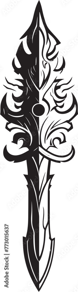 Dragons Doom Weapon Sword Logo Elven Elegance Fantasy Sword Icon Dragons Doom Weapon Sword Logo Elven Elegance Fantasy Sword Icon