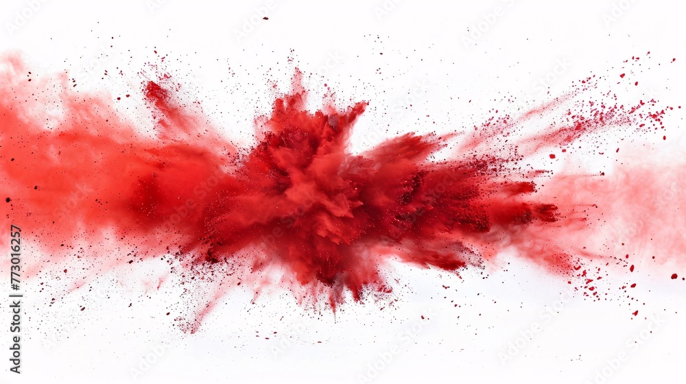 Red Paint Explosion A Celebration of Creativity and Artistry Generative AI