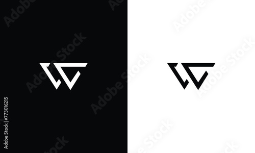Creative Letter WC Monogram Logo Design