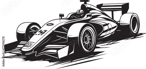 Racecraft Rally F1 Car Logo Power Precision Formula One Emblem Icon