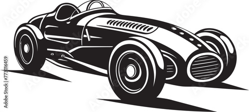 Victory Velocity Formula One Emblem Icon Grand Prix Glamour Car Graphic Design