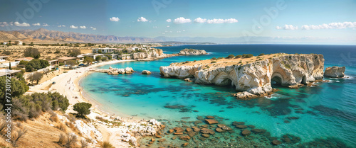 Panoramic landscape , Cyprus island