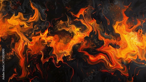 Fiery Fusion A Sizzling September Scene Generative AI