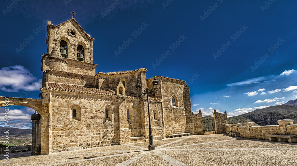 Parish Church of San Vicente, Frías Medieval Town, Historic Artistic Grouping, Las Merindades, Burgos, Castilla y León, Spain, Europe