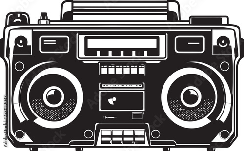 Retro Remix Hip Hop Logo Symbol Groove Generator Style Icon Design