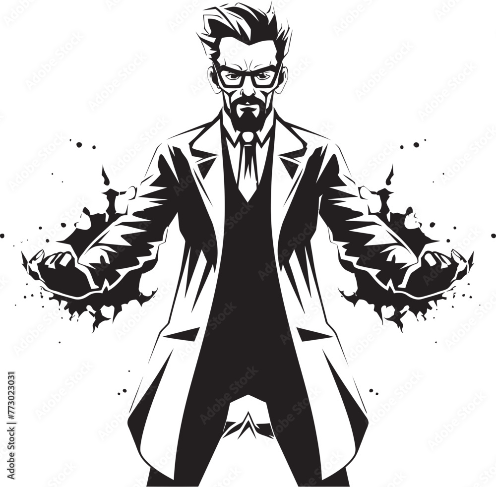 Eureka Experiments Mad Scientist Emblem Design Potion Perfection Vector Icon Graphics Eureka Experiments Mad Scientist Emblem Design Potion Perfection Vector Icon Graphics