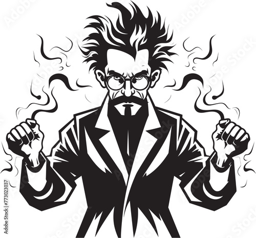 Chemical Concoctions Emblematic Scientist Icon Innovation Instincts Mad Scientist Logo
