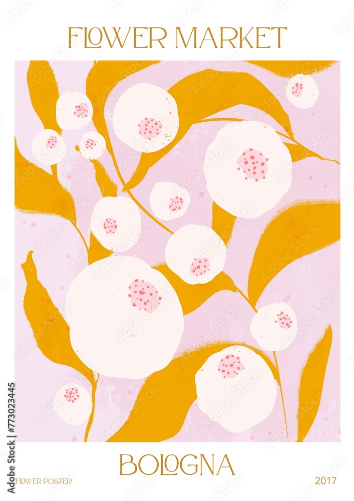 Abstract Flower Poster Abstract Flower Poster