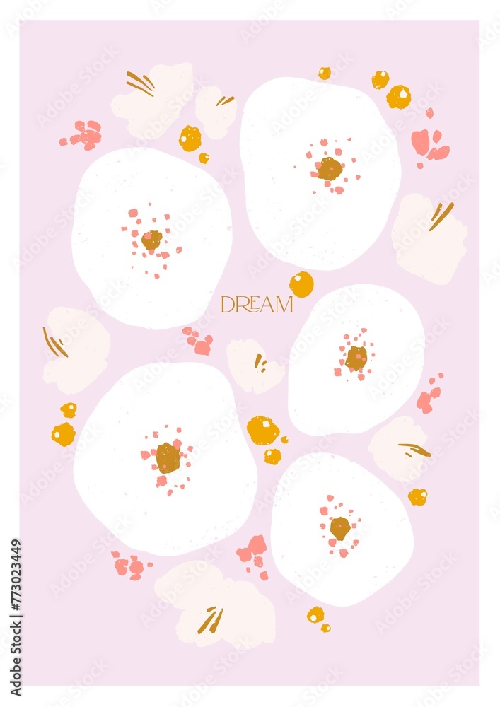 Minimalistic Flower Poster Minimalistic Flower Poster