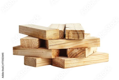 2x4 Wood Studs isolated on transparent background