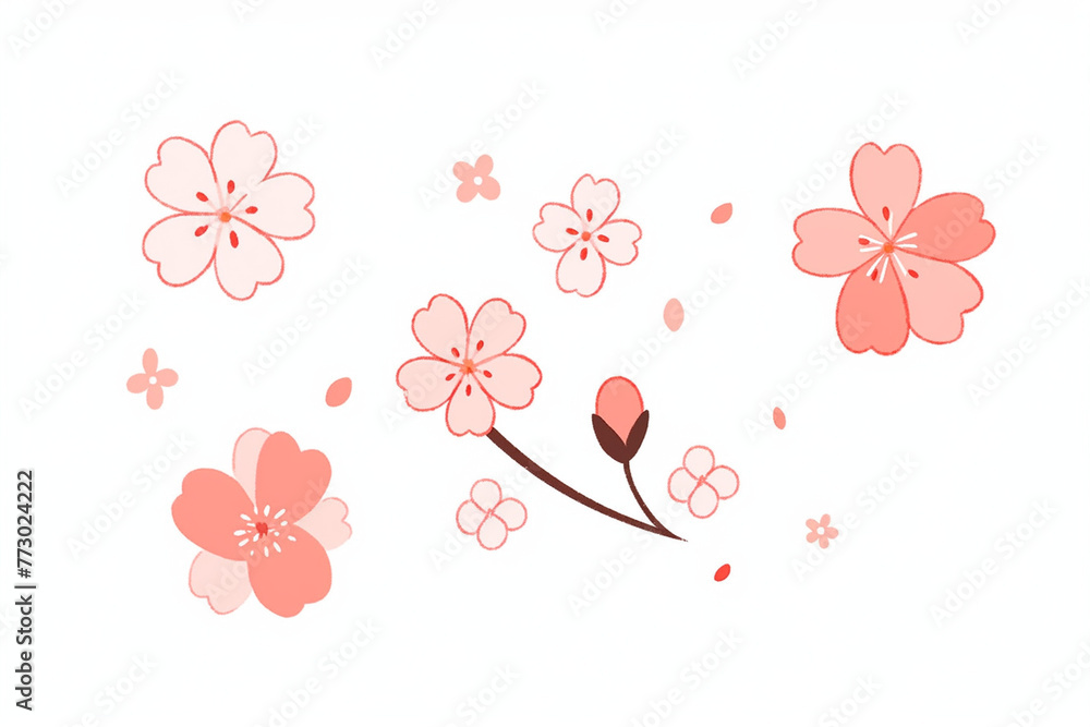 Fototapeta premium Cherry blossom Genrative AI