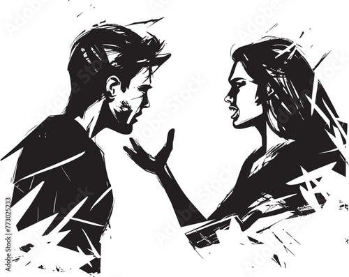 Fury Flourish Iconic Symbol for Couples Flourishing Fury Ire Impulse Dynamic Logo for Couples Impulsive Ire