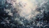 Frosted Forest A Winter Wonderland Generative AI