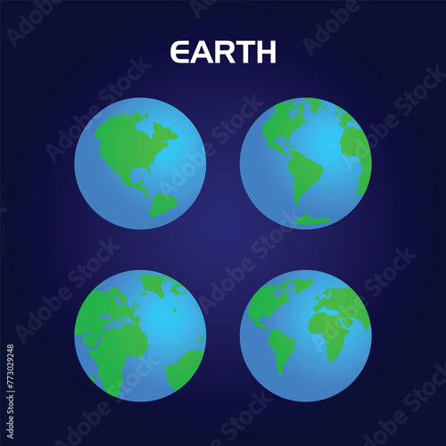 World Earth Day. Earth Logo. World Vector. Earth Logo. World Logo. EPS10