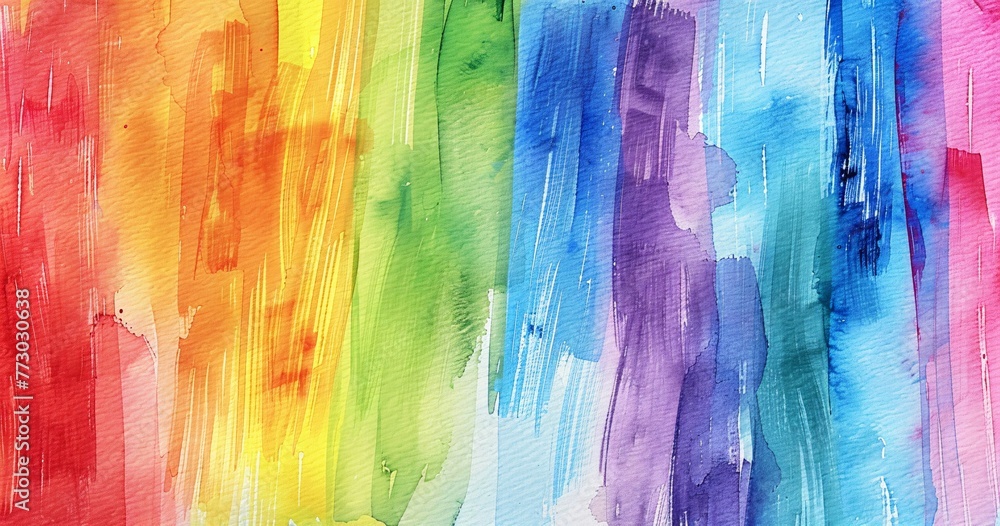 Pride Month Celebration Colorful Rainbow Artwork Generative AI