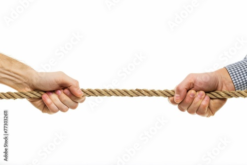 hands tug of war dispute competition