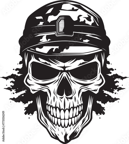 Fotografía Death Dealer Skull Emblem Army Vector Graphics Skull Storm Troopers Military Ico
