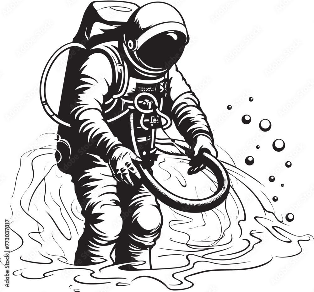 Cosmic Garden Astronaut Watering Plants Icon Stellar Sprout Vector Graphic of Astronaut Tending to Plants Cosmic Garden Astronaut Watering Plants Icon Stellar Sprout Vector Graphic of Astronaut Tending to Plants