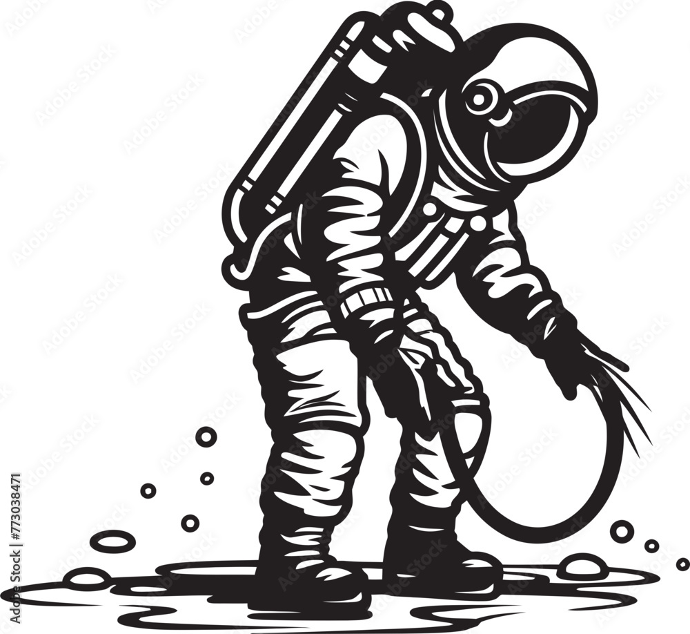 Cosmic Bloom Vector Emblem of Astronaut Tending Greenery Stellar Sow Astronaut Plant Care Logo Design Cosmic Bloom Vector Emblem of Astronaut Tending Greenery Stellar Sow Astronaut Plant Care Logo Design