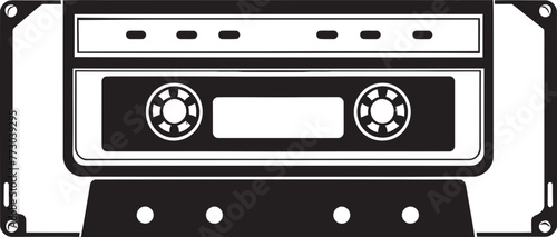 Old School Serenade Audio Tape Iconic Design Retro Remix Cassette Tape Emblem Graphics