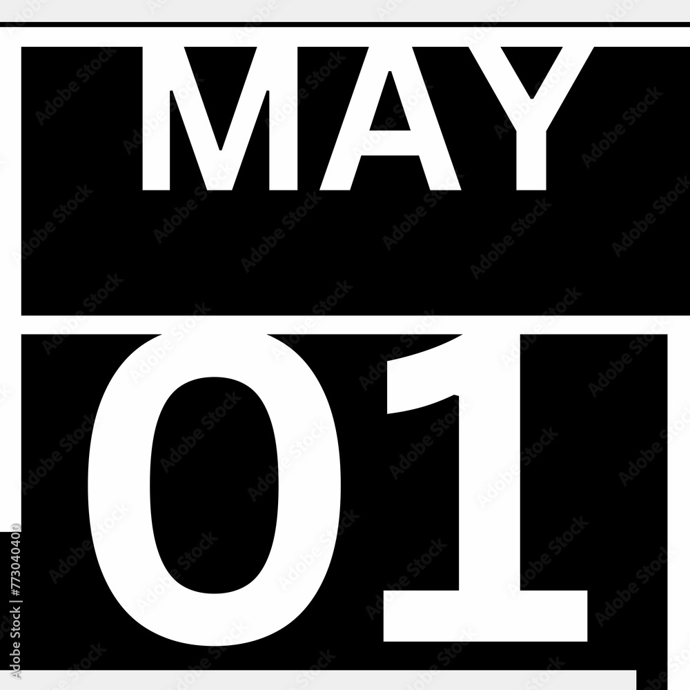 MAY 1 . Modern calendar icon .date ,day, month .Flat style calendar for the month of MAY MAY 1 . Modern calendar icon .date ,day, month .Flat style calendar for the month of MAY