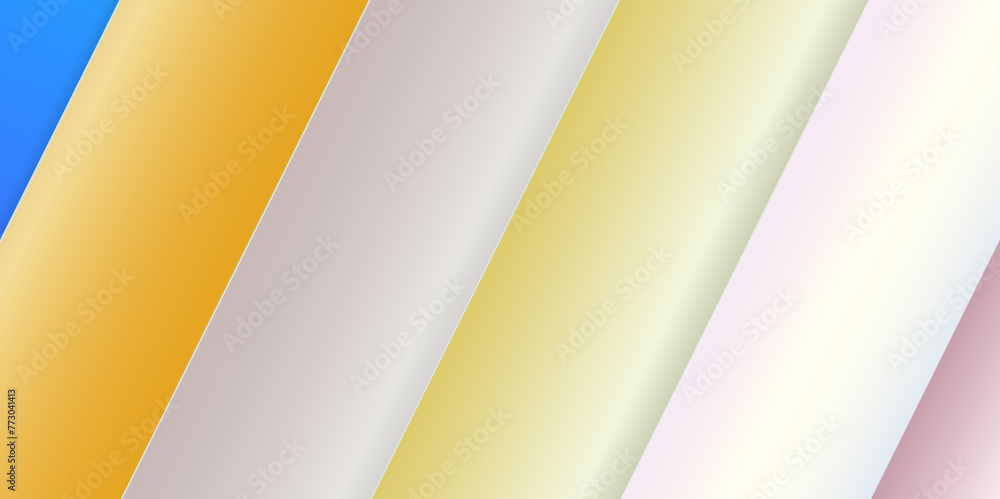 gradient geometric minimal stripes shape with futuristic concept background. White vector gradient abstract background. Design for cover, header, banner, brochure, website. Vector illustration.