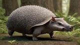 glyptodon with its armored shell protecting it fr upscaled 4