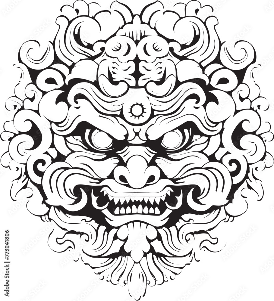 Ornate Borong Elegance Vector Icon Graphics Ethereal Borong Splendor Graphic Logo Emblem