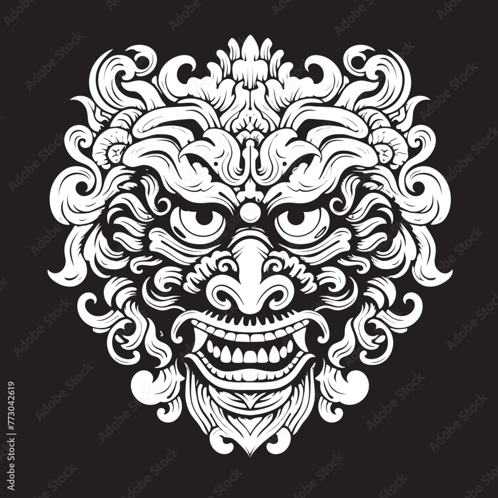 Artistic Balinese Borong Vector Artwork Icon Intricate Borong Patterns Balinese Logo Design Artistic Balinese Borong Vector Artwork Icon Intricate Borong Patterns Balinese Logo Design