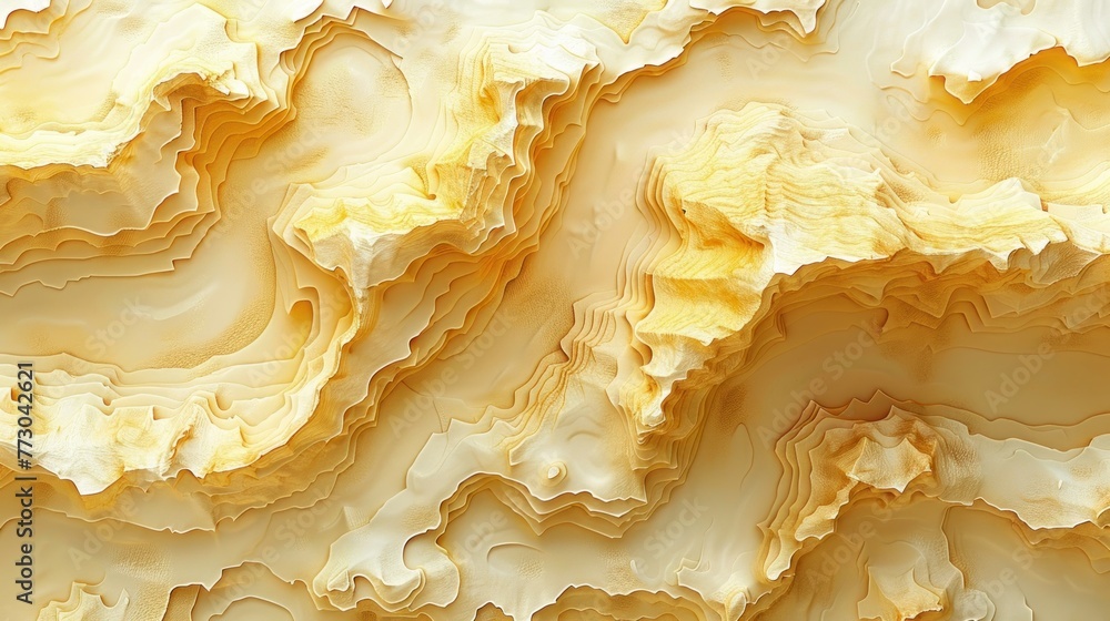 Detailed view of a piece of yellow marble Detailed view of a piece of yellow marble