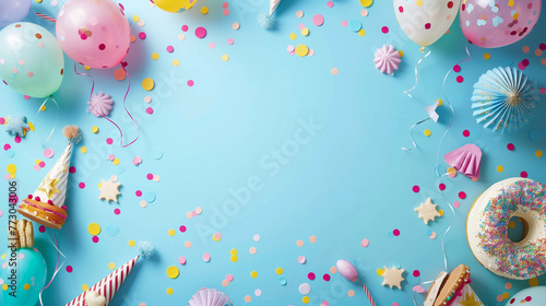 Celebration Central: Vibrant Aqua Birthday Extravaganza, Background