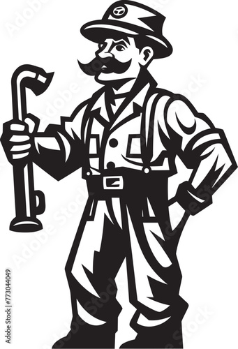 Wallpaper Mural Heroic Rescuer Cartoon Fireman Graphic Symbol Inferno Guardian Vector Logo Design of a Fearless Firefighter Torontodigital.ca