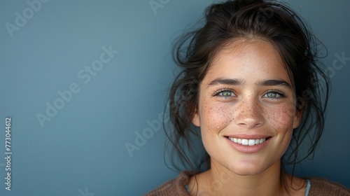 Close up of a person with a smile on their face