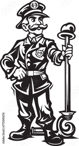 Wallpaper Mural Flame Fighter Vector Logo Illustrating a Heroic Fireman Inferno Innovator Cartoon Fireman Emblem of Progress Logo Torontodigital.ca