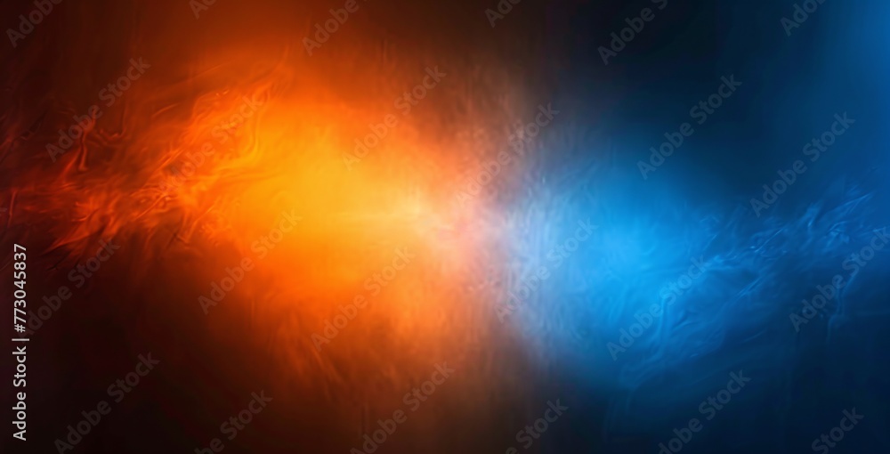 Fiery Fusion The Intersection of Orange and Blue Generative AI