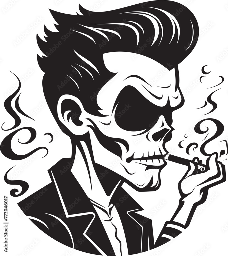 Stylish Stogie Cartoon Guy with Cigar Puffing Emblem Dapper Drew Vector Logo of a Suave Smoking Character Stylish Stogie Cartoon Guy with Cigar Puffing Emblem Dapper Drew Vector Logo of a Suave Smoking Character