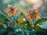 Gorgeous Rhipsalidopsis gaertneri, sunny feelings, shimmering dewdrops, appreciating the beauty of nature, capturing minute details in hyperrealistic augmented reality, 4K