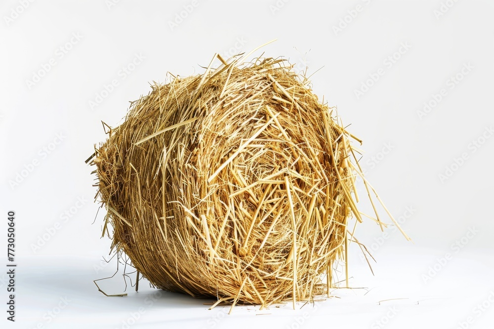 Obraz premium haystack isolated on white background
