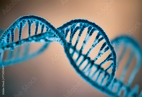 Blueprint of Life: DNA Double Helix Close-Up