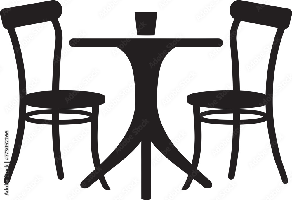 Brewed Beauty Chic Coffee Set Iconic Graphic Java Journeys Vector Logo of Coffee Table and Chair Arrangement Brewed Beauty Chic Coffee Set Iconic Graphic Java Journeys Vector Logo of Coffee Table and Chair Arrangement