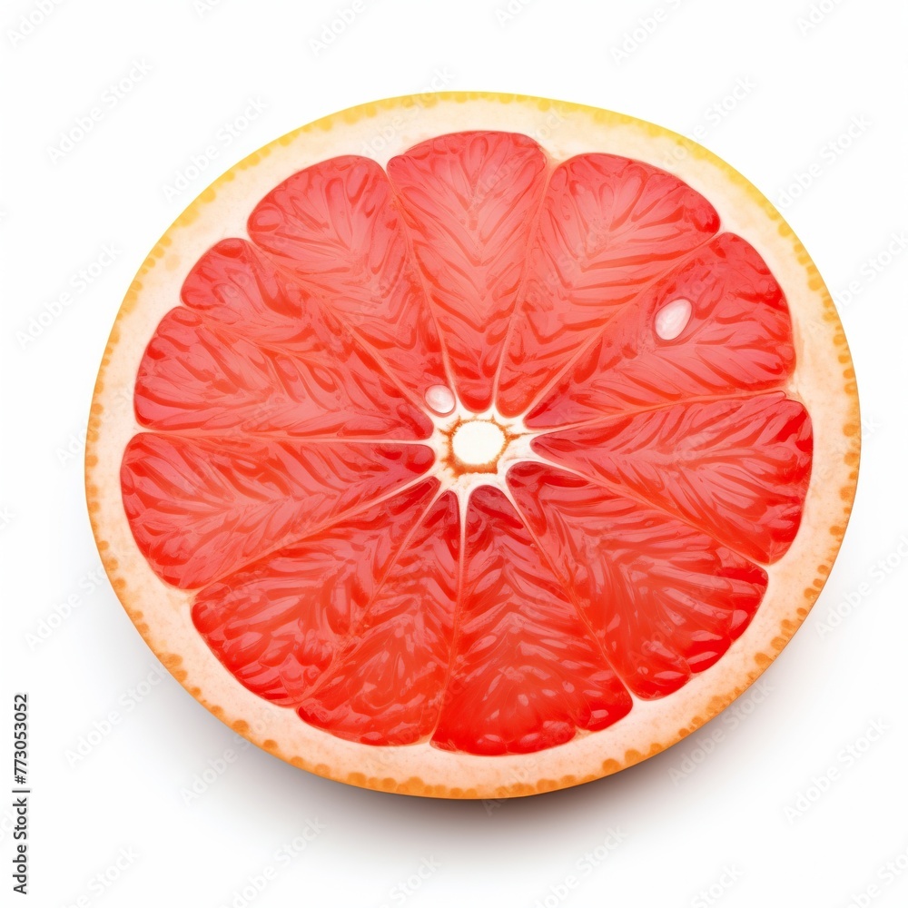 slice of grapefruit isolated on white slice of grapefruit isolated on white