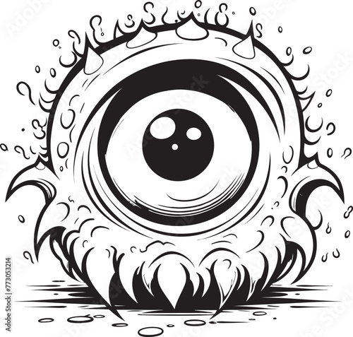 Freaky Friends Vector Graphics of Creepy and Cute Creatures Ghastly Greetings Coloring Pages with Adorable Monster Designs