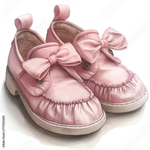 baby girl shoes Clipar
