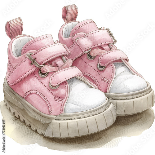 baby girl shoes Clipar