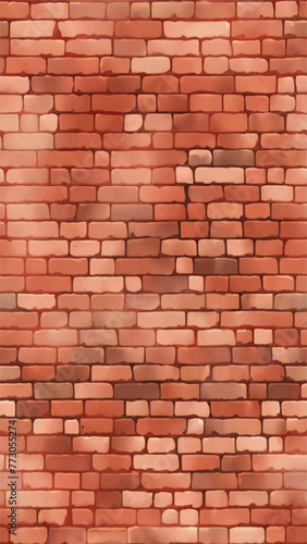 アニメ風　レンガの壁テクスチャ　スクロール可能