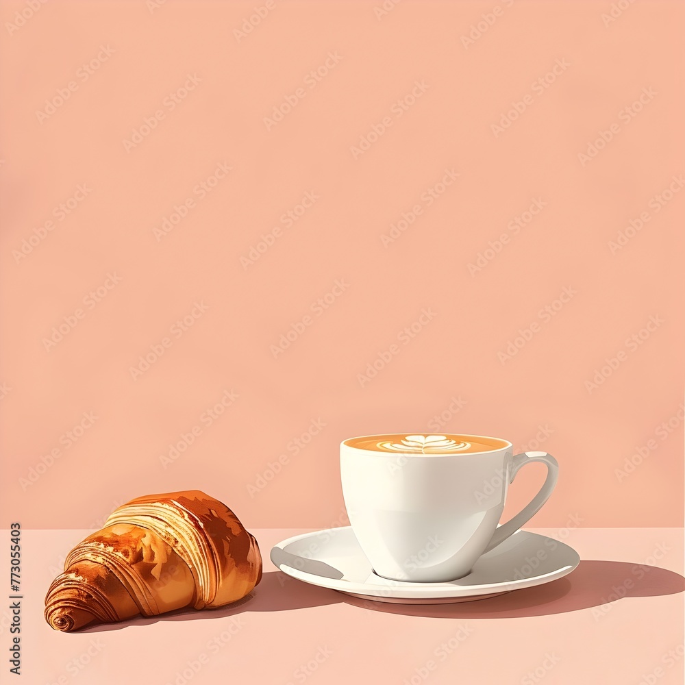 A Delightful Coffee and Croissant Pairing the Perfect Culinary Companion for a Cozy Morning Moment A Delightful Coffee and Croissant Pairing the Perfect Culinary Companion for a Cozy Morning Moment