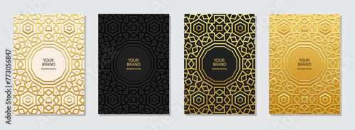 Set of covers, vertical templates. An original collection of relief, geometric backgrounds with ethnic 3D patterns. Doodling, handmade, boho. Vintage exoticism of the East, Asia, India, Mexico, Aztec